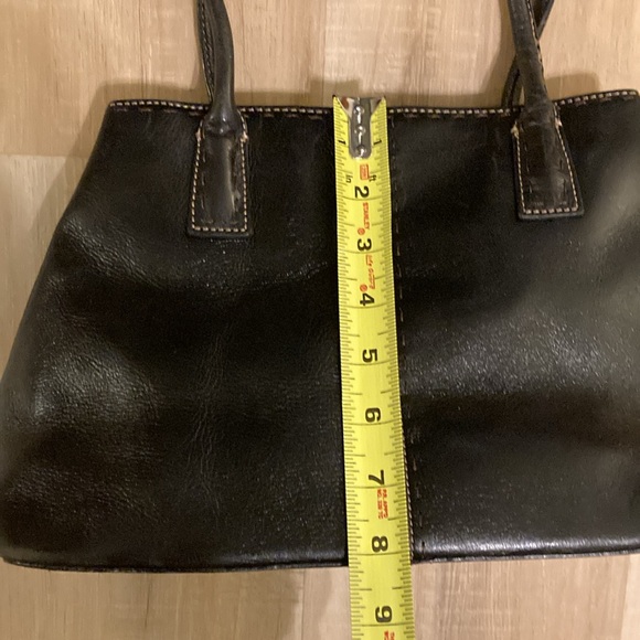 FOSSIL Black Leather Shoulder Purse Handbag - Picture 5 of 8